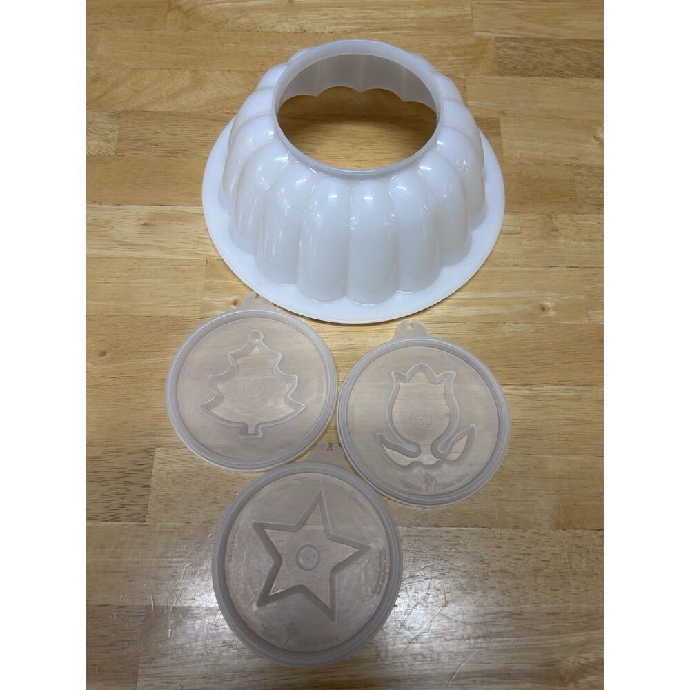 Vintage Tupperware JEL-N-SERVE Jello Mold Insert Shapes No Cover Retro Kitchen